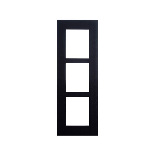 2N IP VERSO – FRAME FOR FLUSH INSTALLATION 3 MODULES – BLACK MUST WITH 9155016