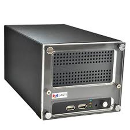 4CH ACTI DESKTOP NVR 16 MBPS REMOTE ACCESS BUILT IN DHCP REMOTE ACCESS 2X HDD BAY