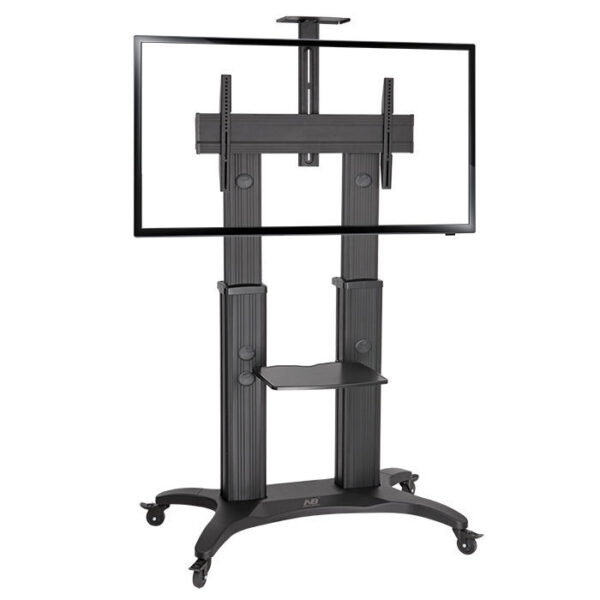 HEIGHT ADJUSTABLE TROLLEY FOR TV SCREEN SIZE 55-80 MAX 56.8KG