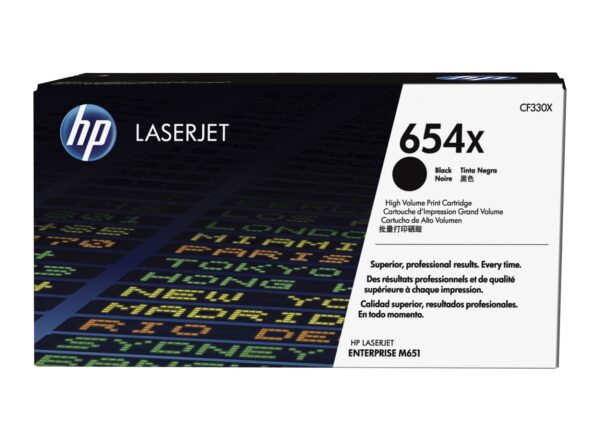 HP 654X BLACK LASERJET TONER CARTRIDGE