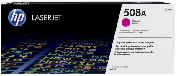 HP 508A MAGENTA LASERJET TONER CARTRIDGE