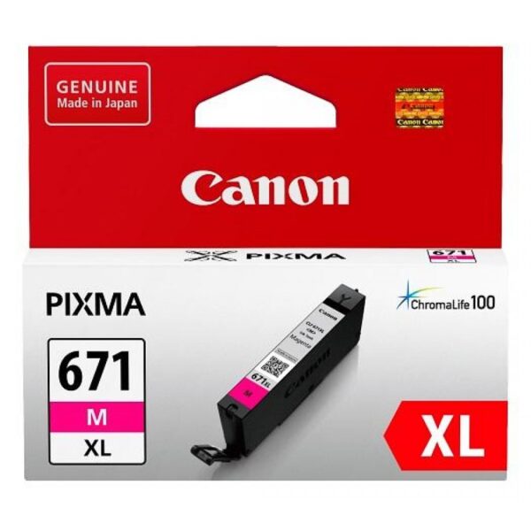 CANON CLI671XLM MAGENTA EXTRA LARGE INK TANK FOR MG5760BK  MG6860 MG7760