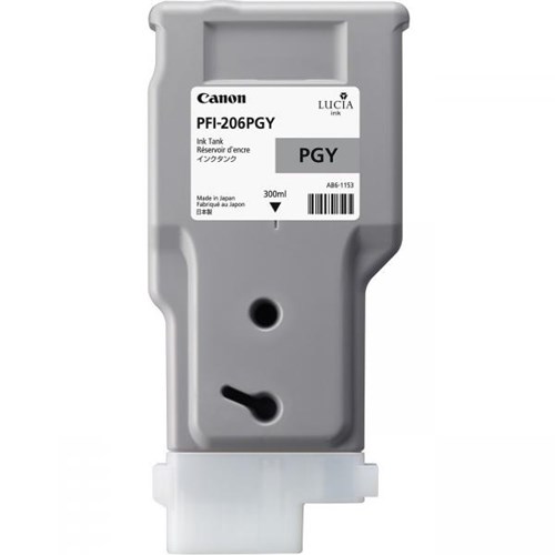 PFI-206PGY LUCIA EX PHOTO GREY INK FOR IPF6400 6450 – 300ML