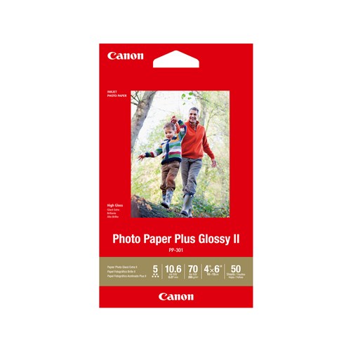 CANON PP3014X6-50 50 SHTS 260 GSM PHOTO PAPER PLUS GLOSSY II