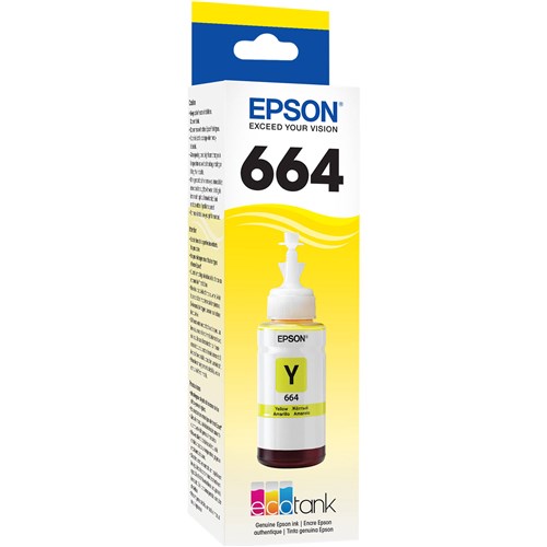 EPSON ECOTANK T664 YELLOW INK BOTTLE Ryde, Sydney | OPM COPIERS PTY LTD