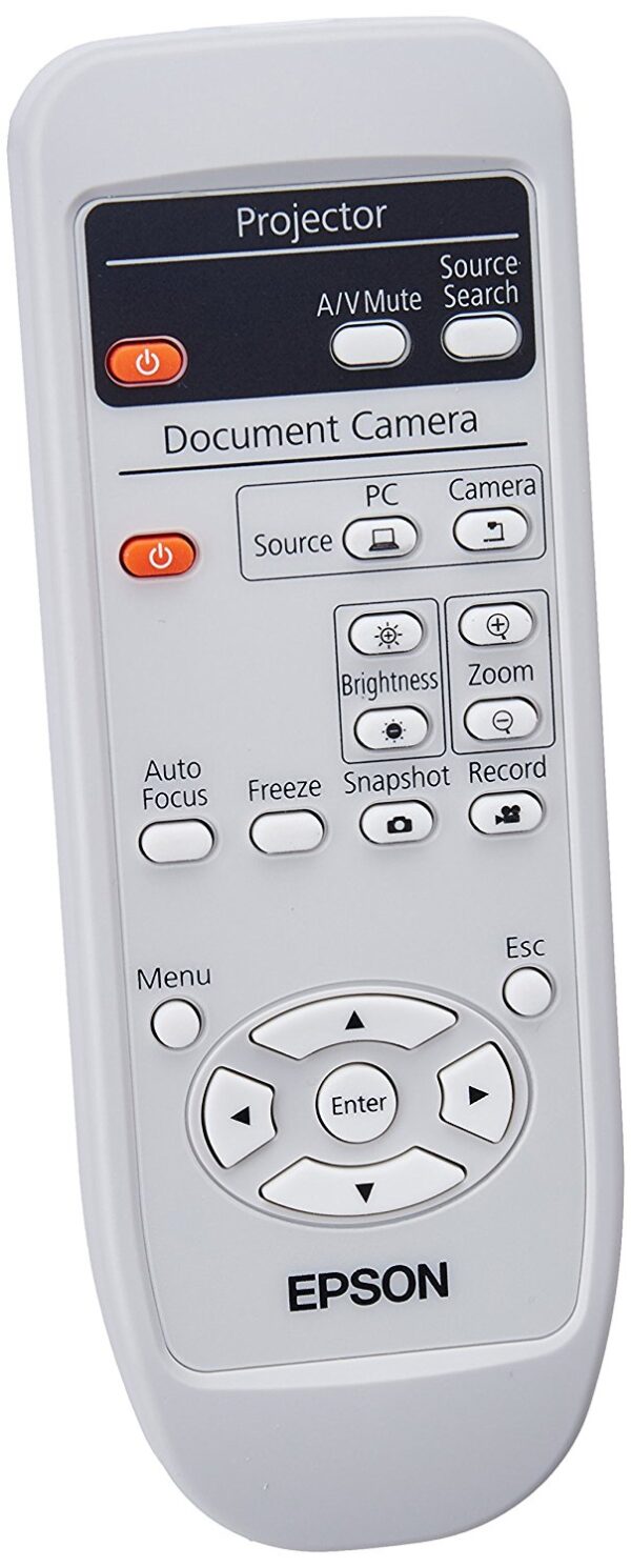 REMOTE CONTROL FOR ELP-DC11 DOCUMENT CAMERA EPSON ELP-DC20 VISUALISER