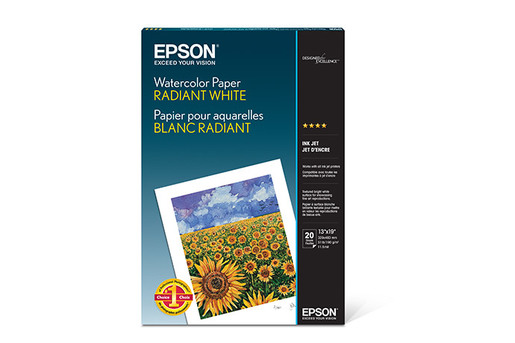 EPSON WATERCOLOR-RADIANT WHITE A3 20 SHEETS