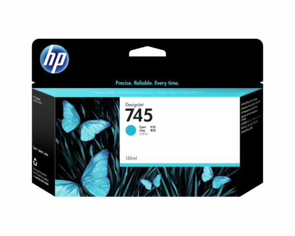 HP 745 130-ML CYAN INK CART
