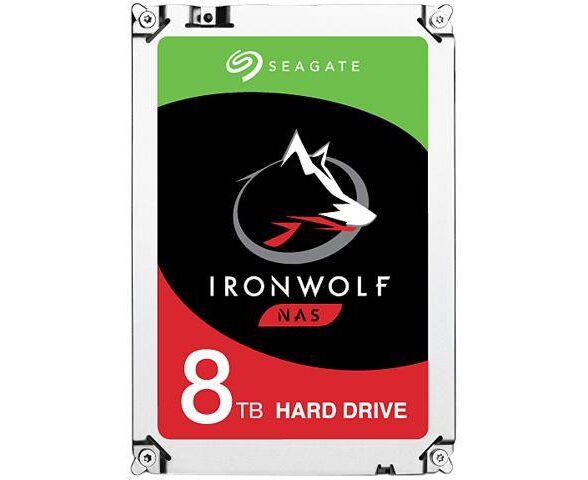 SEAGATE IRONWOLF 8TB NAS 180TB/YR 7200RPM 3 YRS WARRANTY