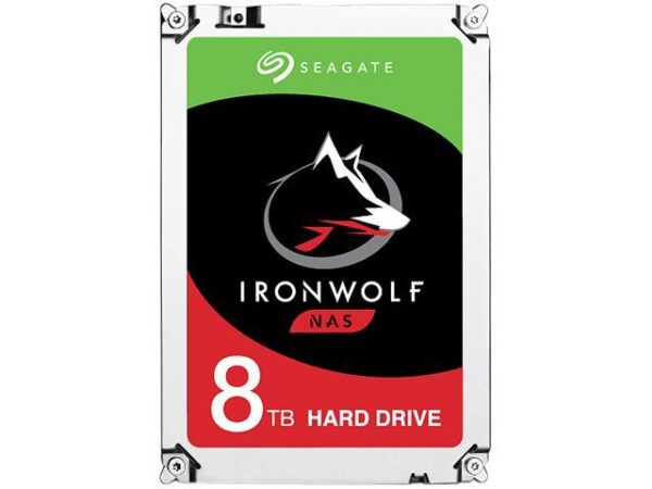 SEAGATE IRONWOLF 8TB NAS 180TB/YR 7200RPM 3 YRS WARRANTY